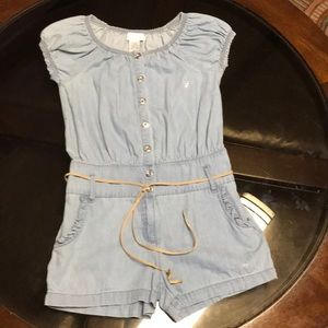 😋Guess Jeans Belted Cotton Chambray Romper😋 10